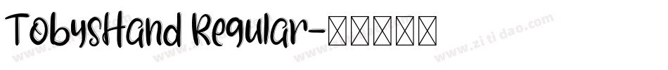 TobysHand Regular字体转换